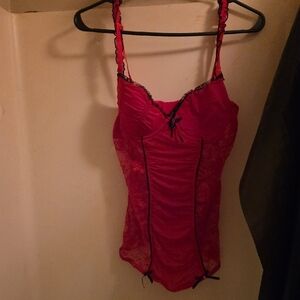 Playboy Vintage Lingeray Size Small Red Y2k
